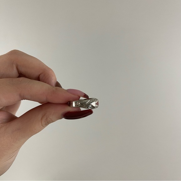 Vintage Coral Red Turquoise Blue Stone Color Block Thick Band Statement Ring - Picture 3 of 4